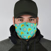 Atom Science Pattern Print Face Mask-grizzshop