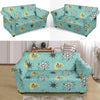 Atom Science Pattern Print Loveseat Cover-grizzshop