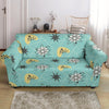 Atom Science Pattern Print Loveseat Cover-grizzshop