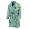 Atom Science Pattern Print Men Long Robe-grizzshop