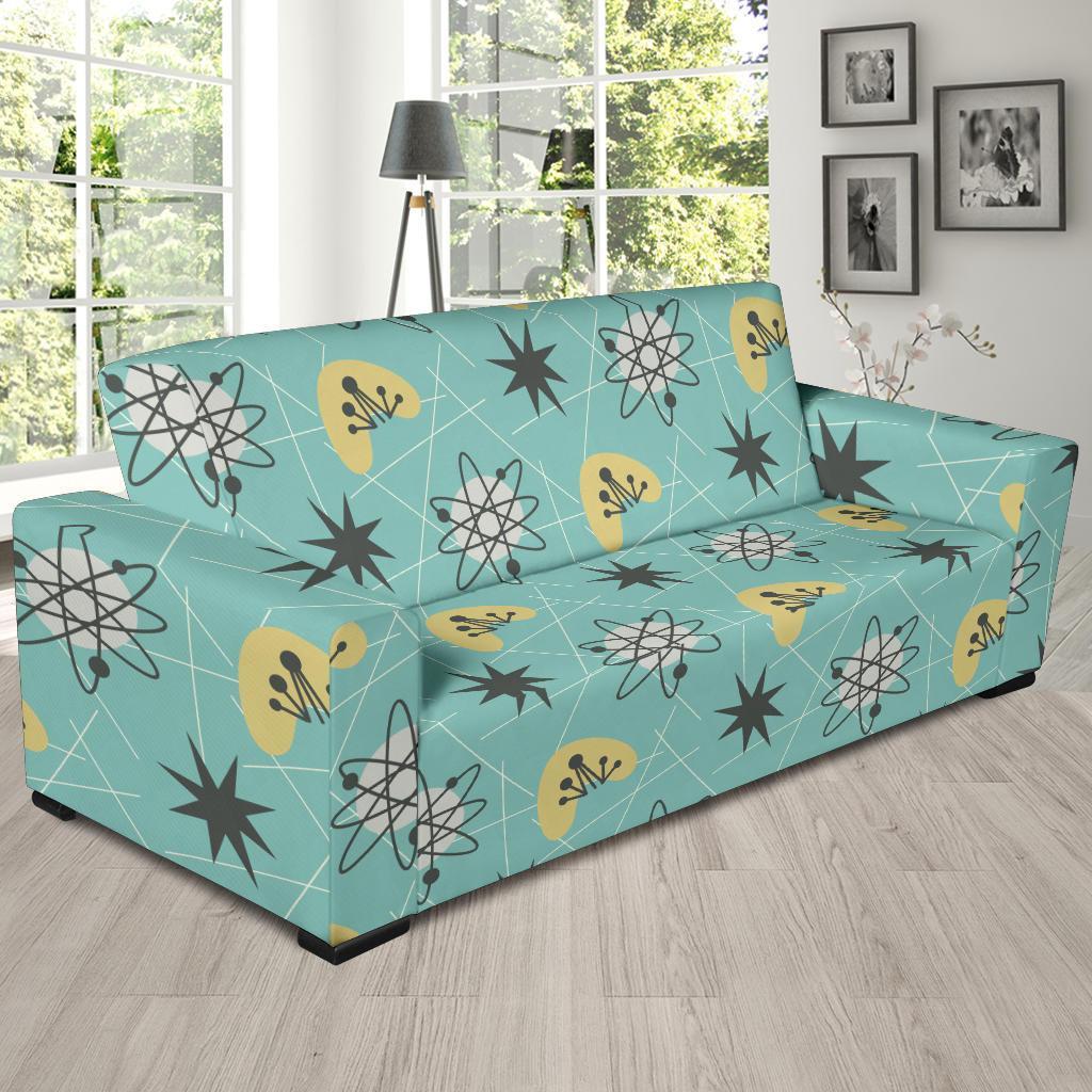 Atom Science Pattern Print Sofa Covers-grizzshop