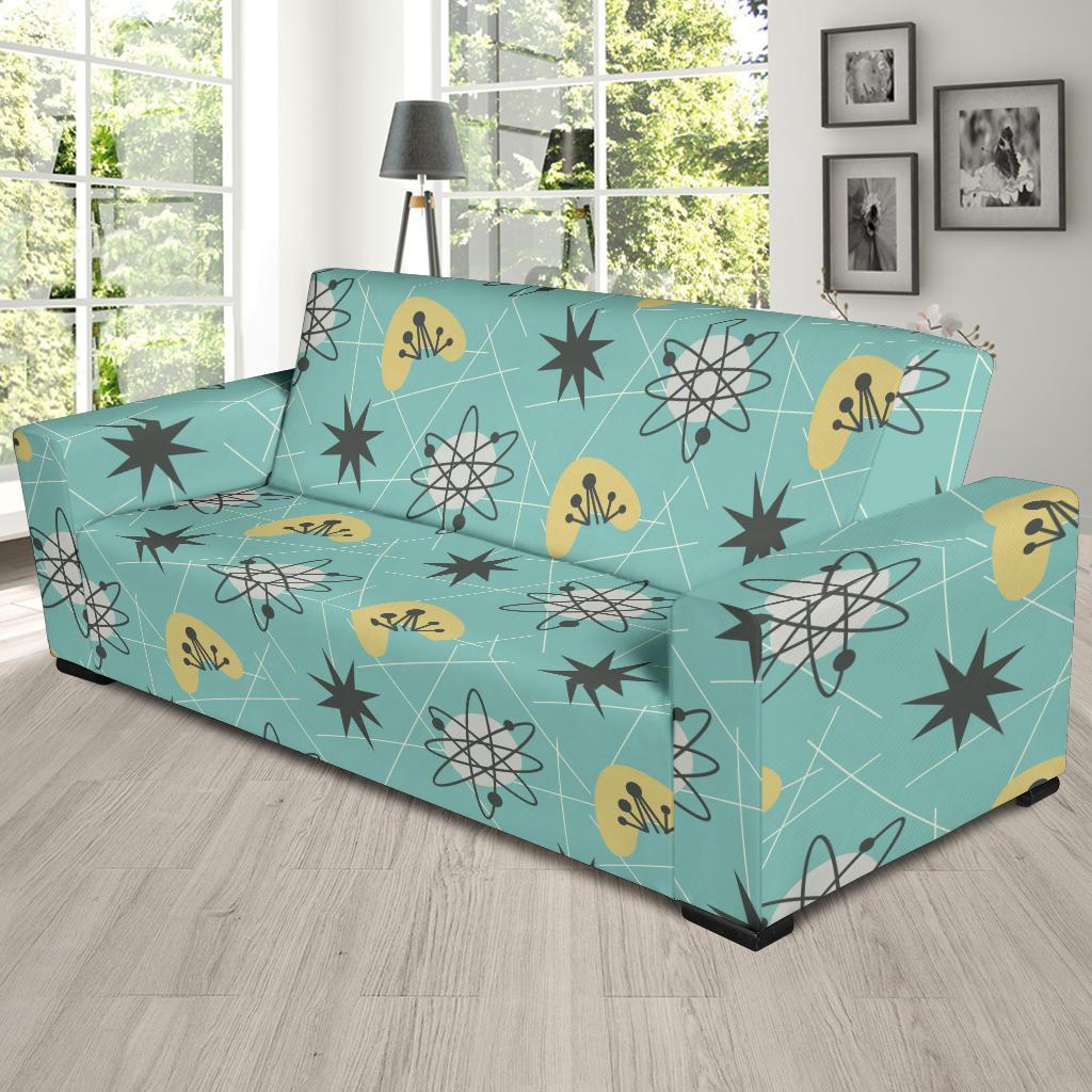 Atom Science Pattern Print Sofa Covers-grizzshop