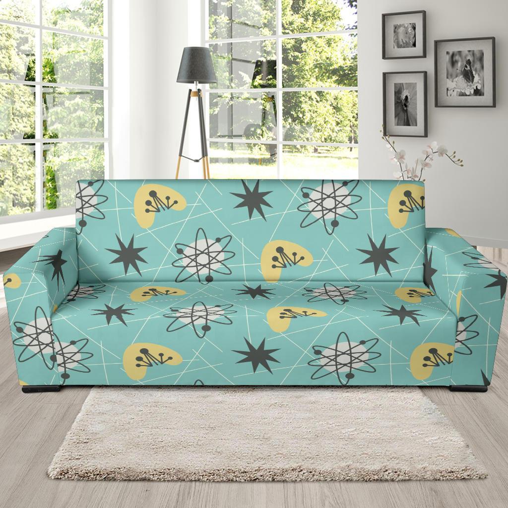 Atom Science Pattern Print Sofa Covers-grizzshop