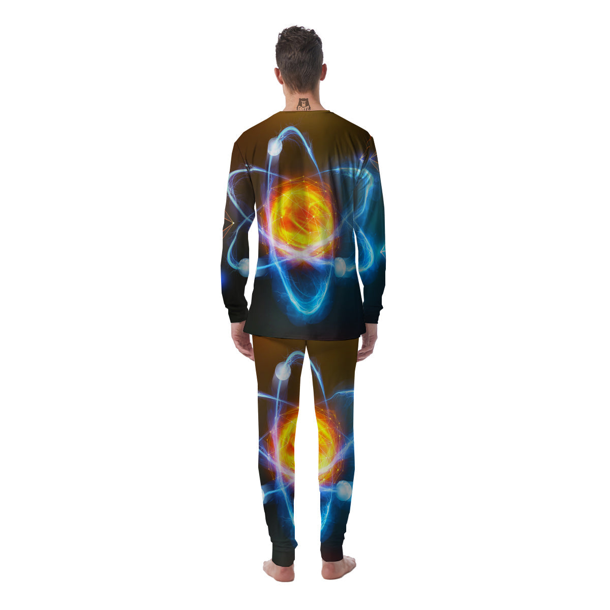 Atomic Structure Print Men's Pajamas-grizzshop