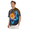 Atomic Structure Print Men's Short Sleeve Shirts-grizzshop