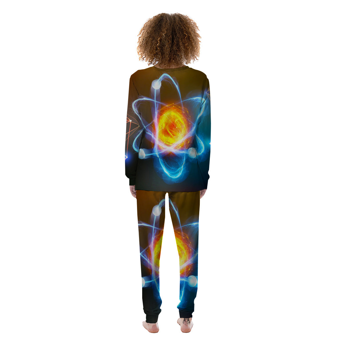 Atomic Structure Print Women's Pajamas-grizzshop