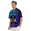 Aura Nine Chakras Print Men's Short Sleeve Shirts-grizzshop