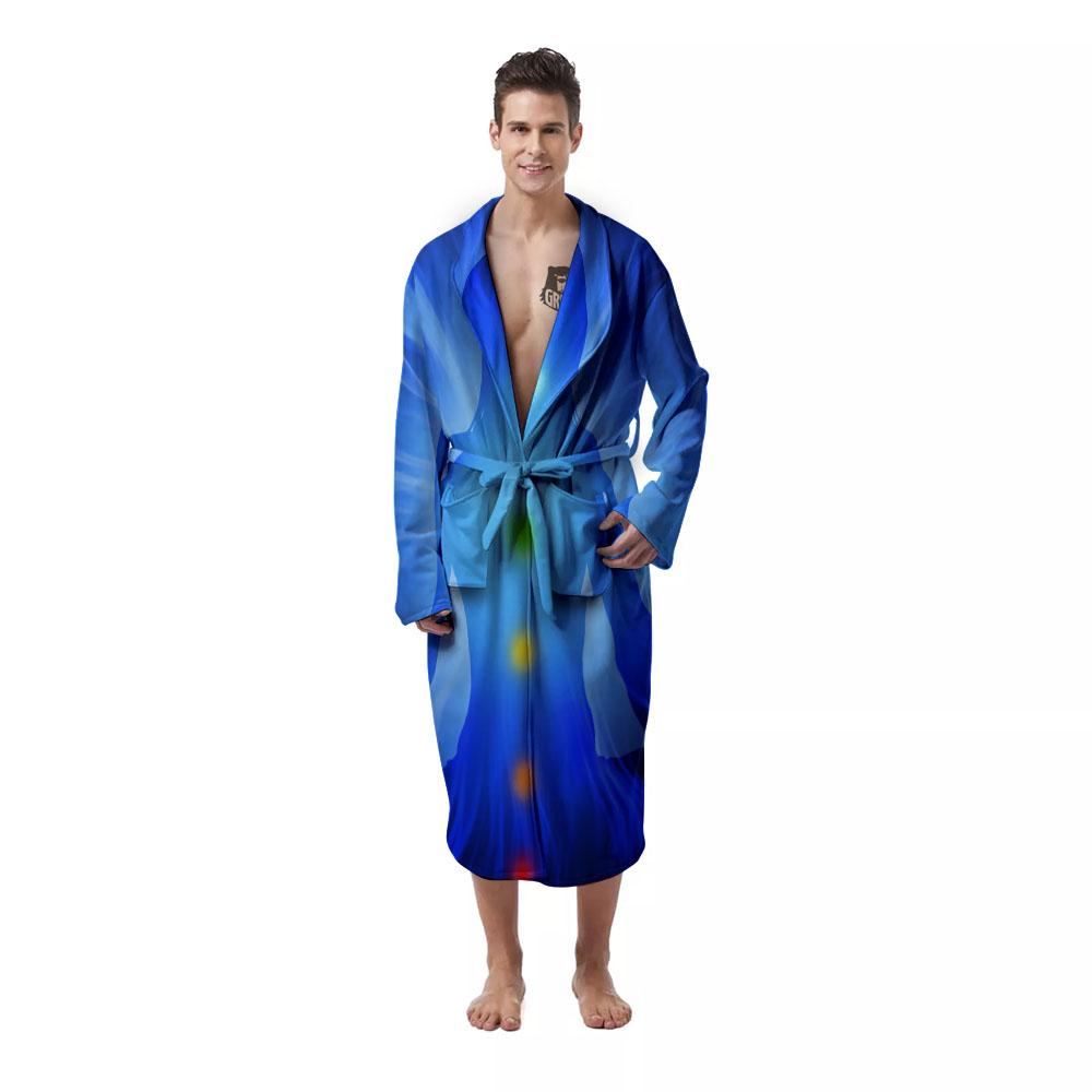 Aura Seven Chakras Print Men's Robe-grizzshop