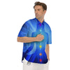 Aura Seven Chakras Print Men's Short Sleeve Shirts-grizzshop