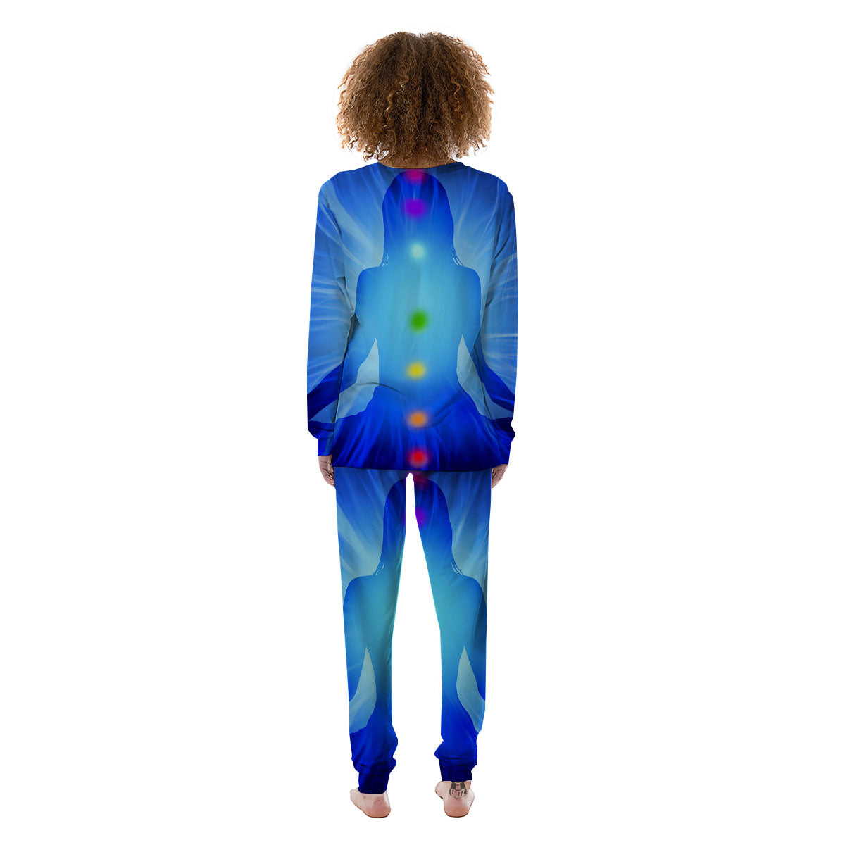 Aura Seven Chakras Print Women's Pajamas-grizzshop