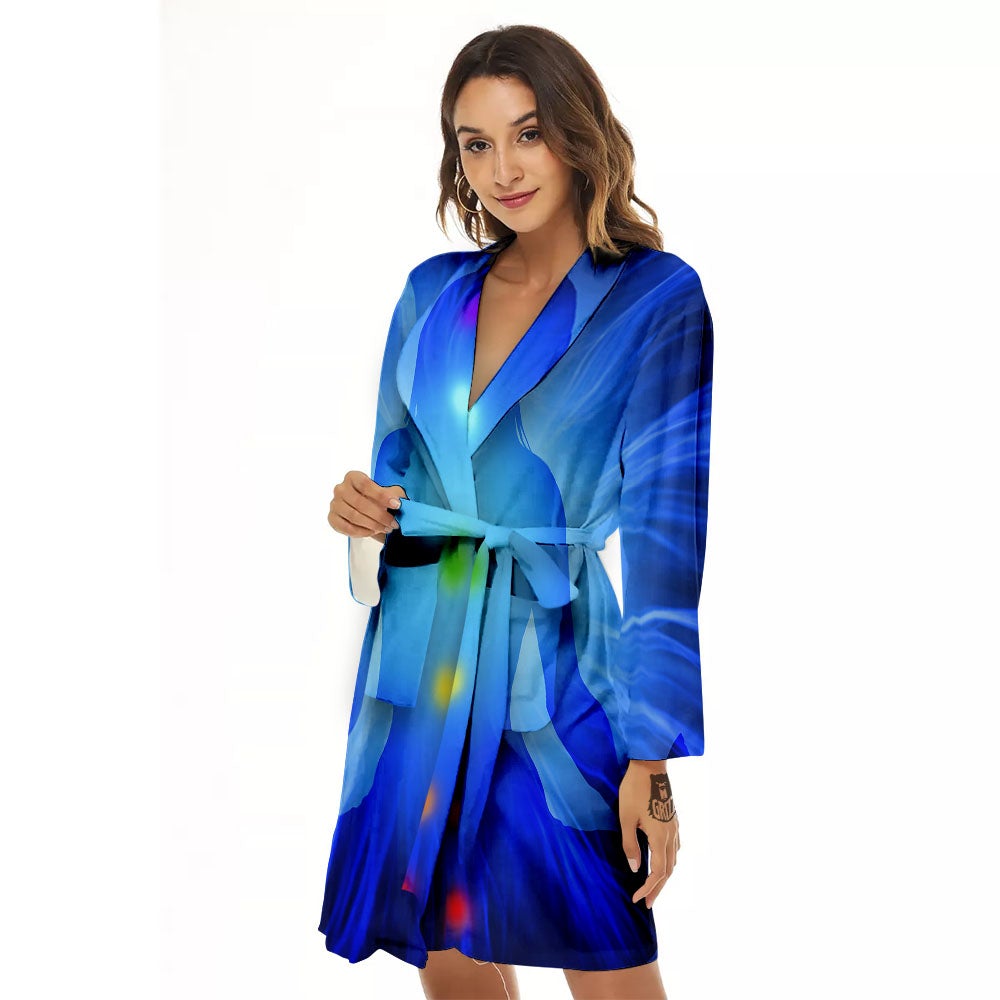 Aura Seven Chakras Print Women's Robe-grizzshop