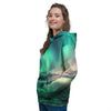 Aurora Northern Lights Print Women's Hoodie-grizzshop