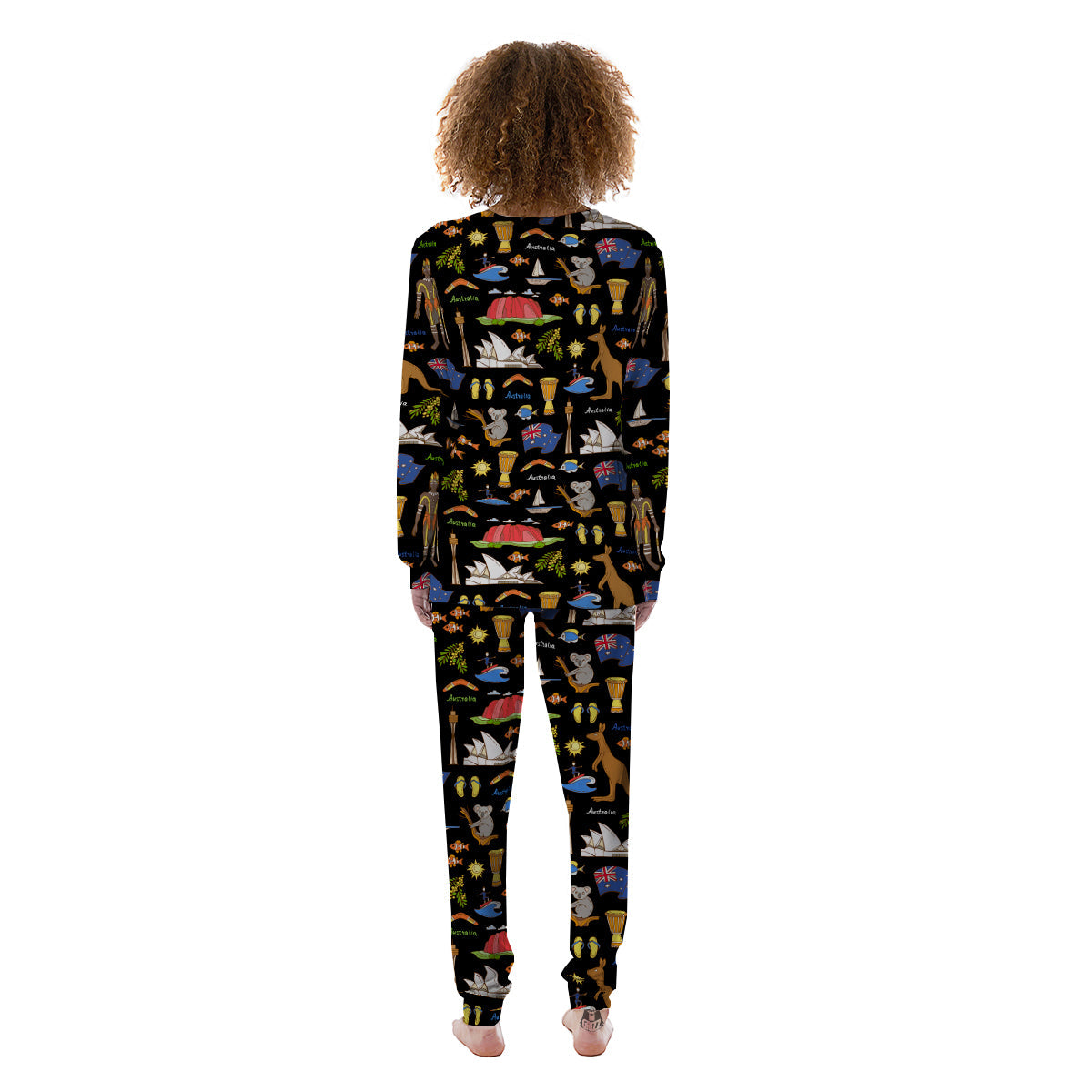 Australia Theme Print Pattern Women's Pajamas-grizzshop