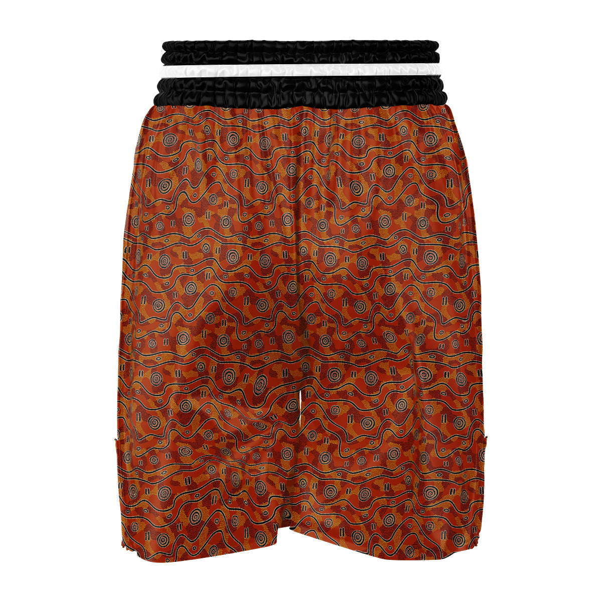 Australian Aboriginal Print Pattern Boxing Shorts-grizzshop