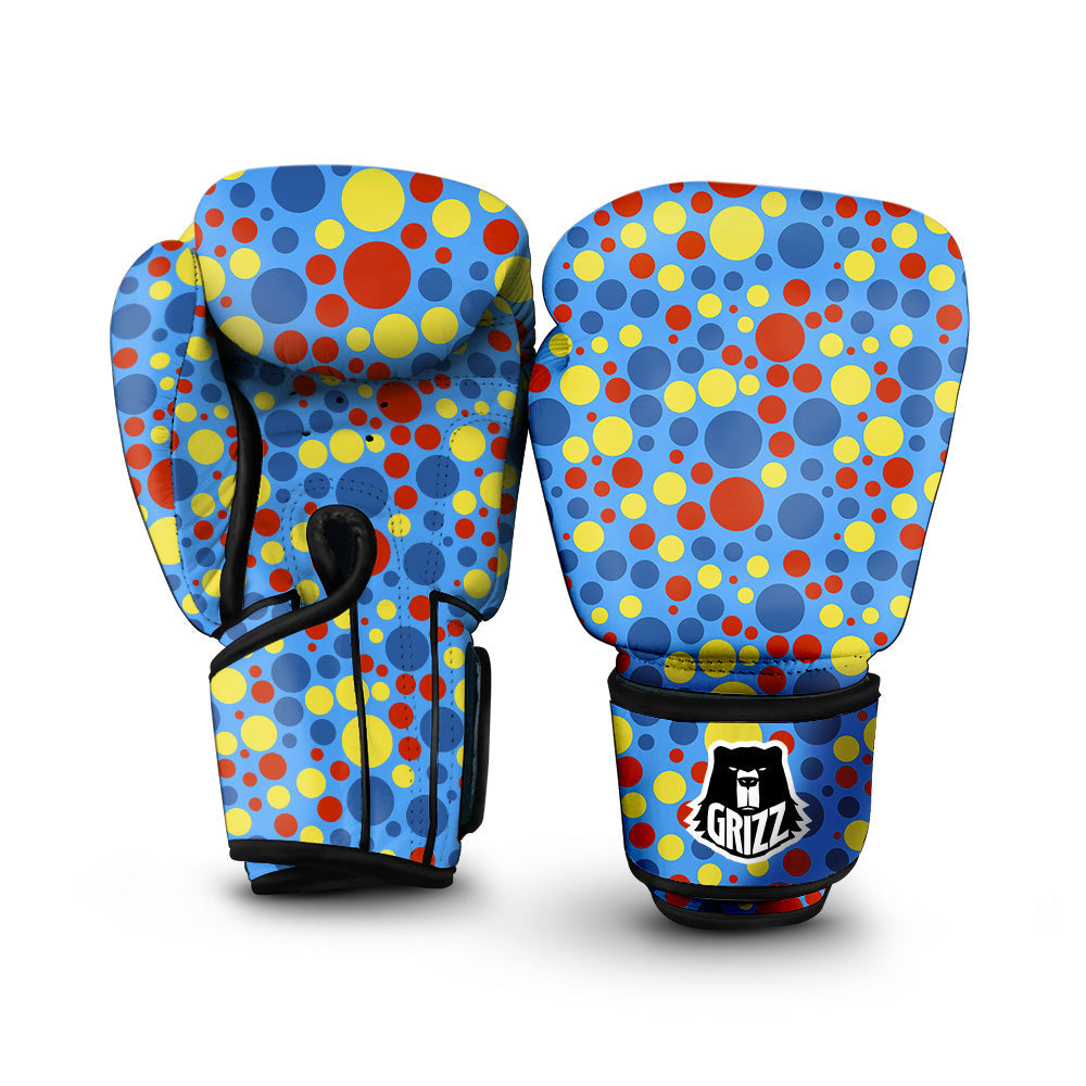 Autism Awareness Dots Color Print Pattern Boxing Gloves-grizzshop
