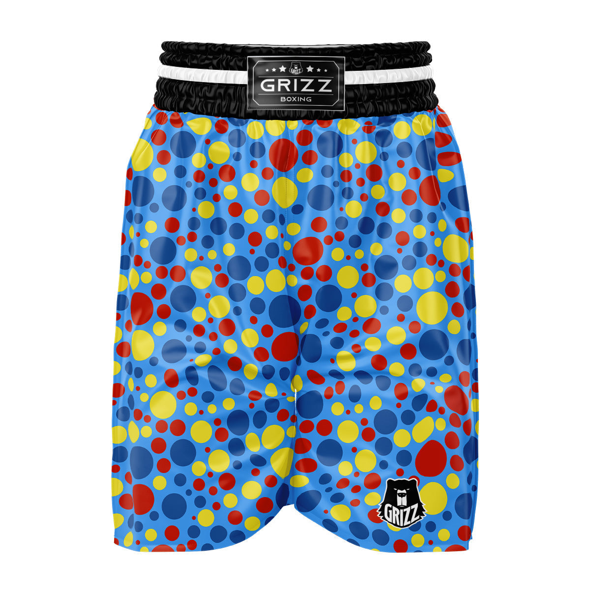 Autism Awareness Dots Color Print Pattern Boxing Shorts-grizzshop