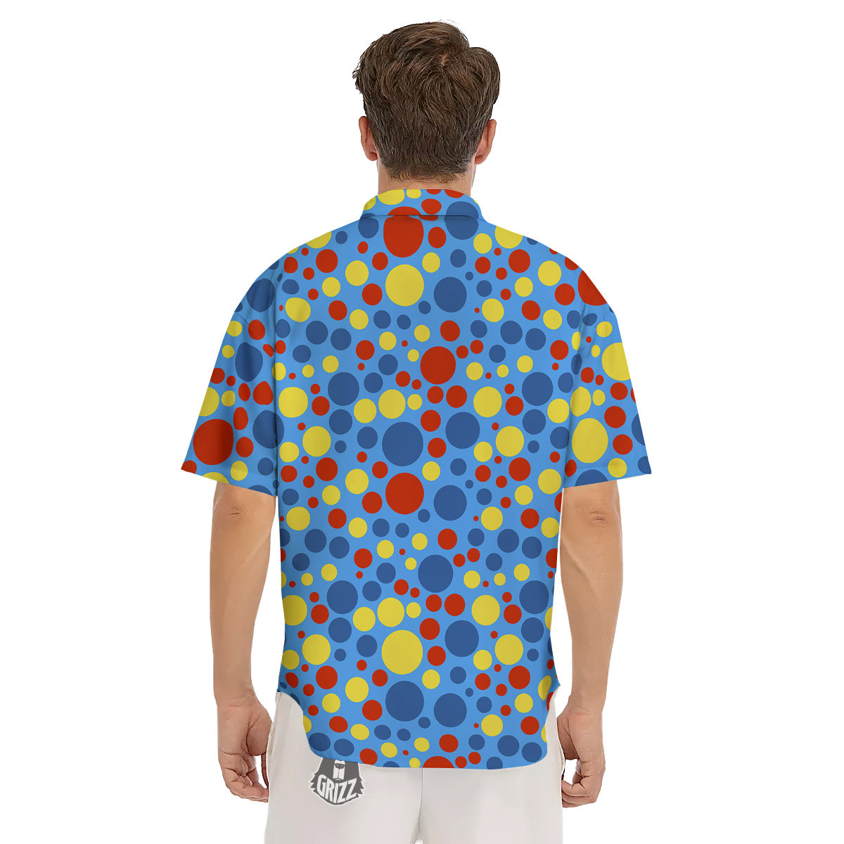 Autism Awareness Dots Color Print Pattern Men's Short Sleeve Shirts-grizzshop