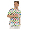 Autism Awareness Heart Print Pattern Men's Short Sleeve Shirts-grizzshop