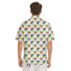 Autism Awareness Heart Print Pattern Men's Short Sleeve Shirts-grizzshop