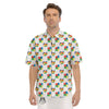 Autism Awareness Heart Print Pattern Men's Short Sleeve Shirts-grizzshop