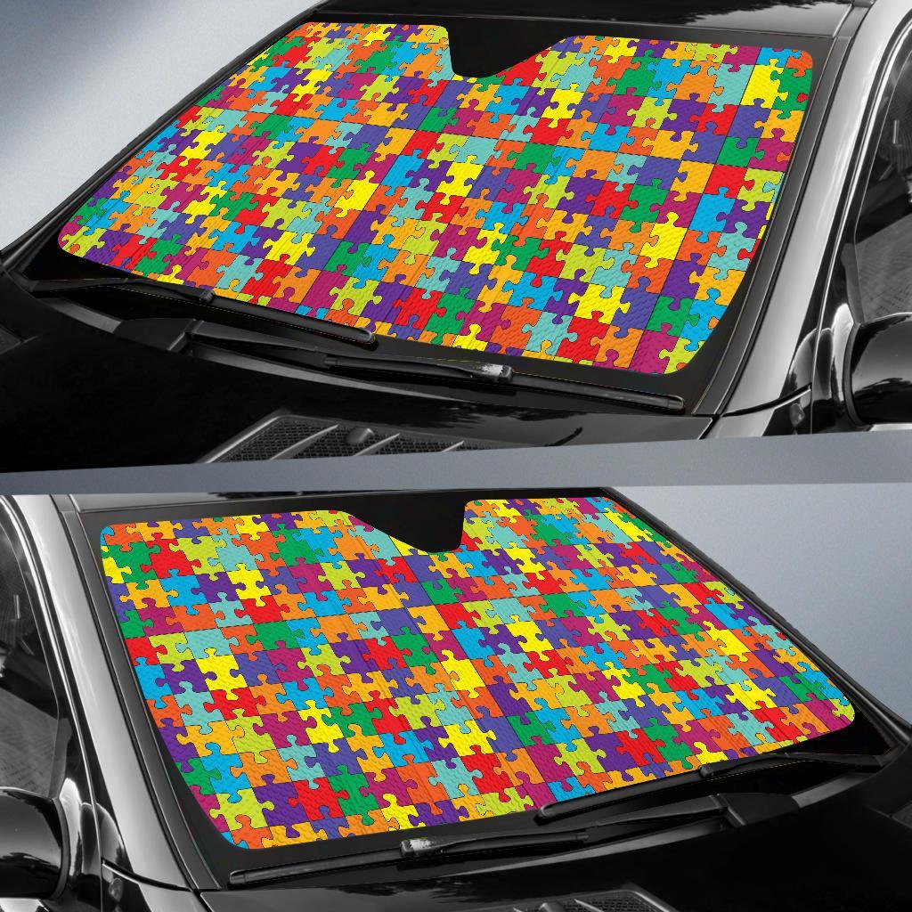 Autism Awareness Merchandise Car Sun Shade-grizzshop