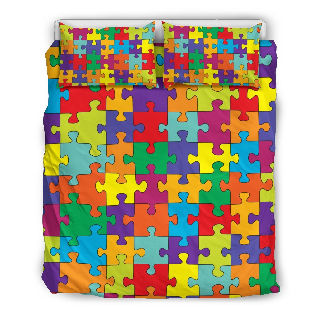 Autism Awareness Merchandise Duvet Cover Bedding Set-grizzshop