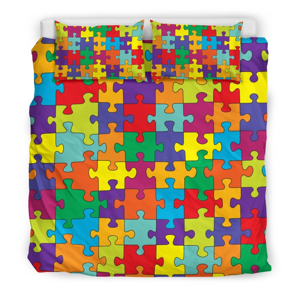 Autism Awareness Merchandise Duvet Cover Bedding Set-grizzshop