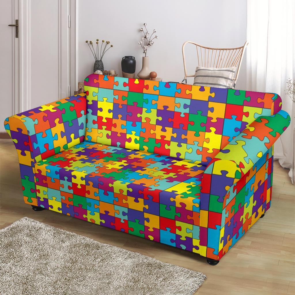 Autism Awareness Merchandise Loveseat Cover-grizzshop