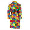 Autism Awareness Merchandise Men Long Robe-grizzshop