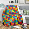 Autism Awareness Merchandise Pattern Print Blanket-grizzshop