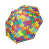 Autism Awareness Merchandise Pattern Print Foldable Umbrella-grizzshop