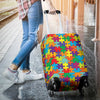 Autism Awareness Merchandise Pattern Print Luggage Cover Protector-grizzshop