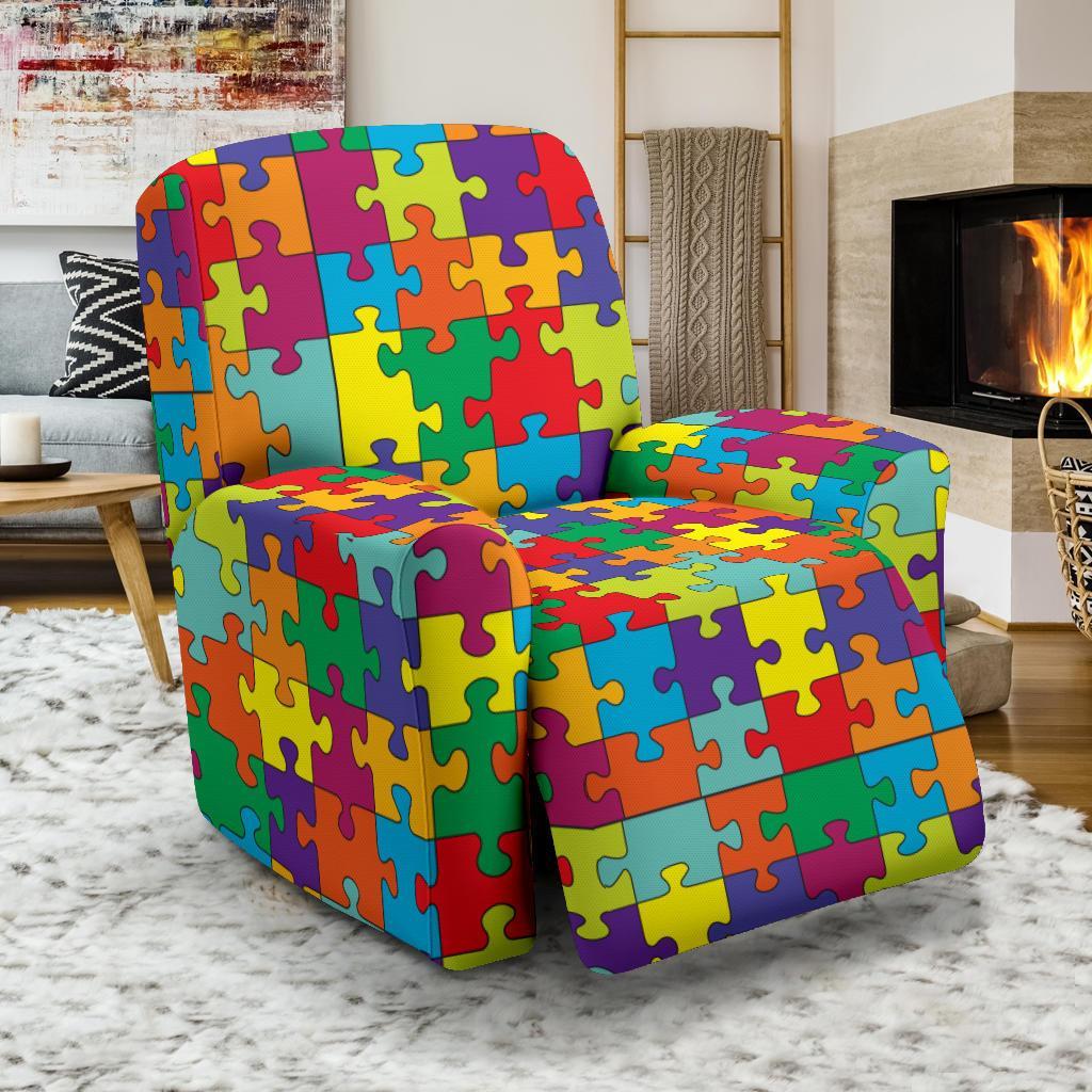 Autism Awareness Merchandise Recliner Cover-grizzshop