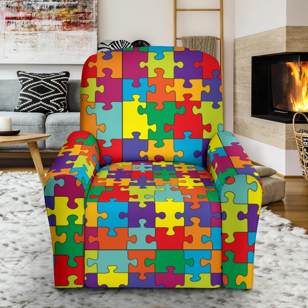 Autism Awareness Merchandise Recliner Cover-grizzshop