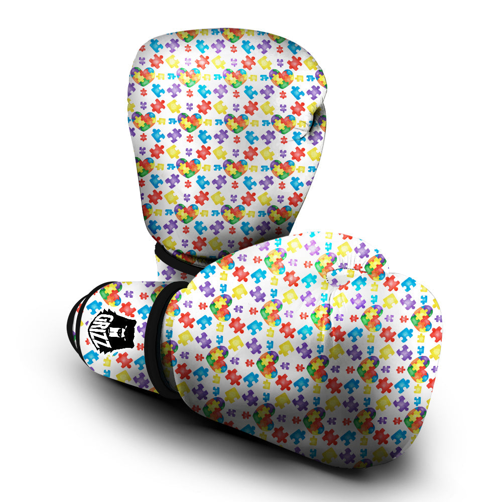 Autism Awareness Print Pattern Boxing Gloves-grizzshop