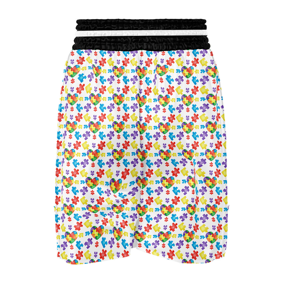 Autism Awareness Print Pattern Boxing Shorts-grizzshop