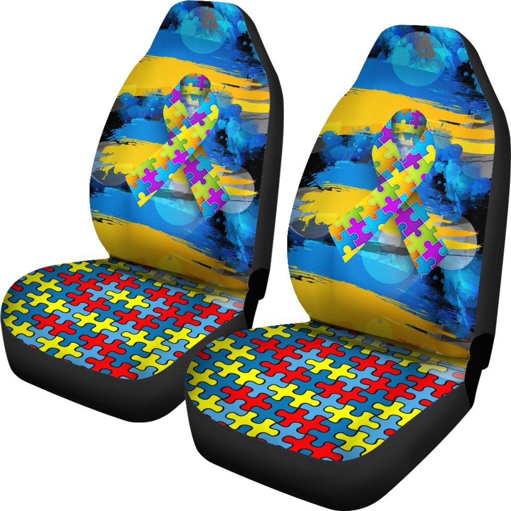 Autism Awareness Universal Fit Car Seat Covers-grizzshop