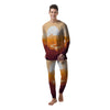 Autumn Mountains Sunset Print Men's Pajamas-grizzshop