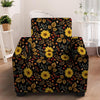 Autumn Sunflower Armchair Cover-grizzshop