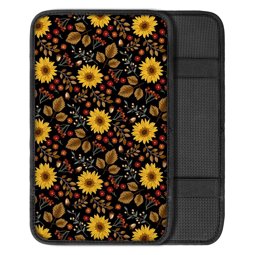 Autumn Sunflower Car Console Cover-grizzshop