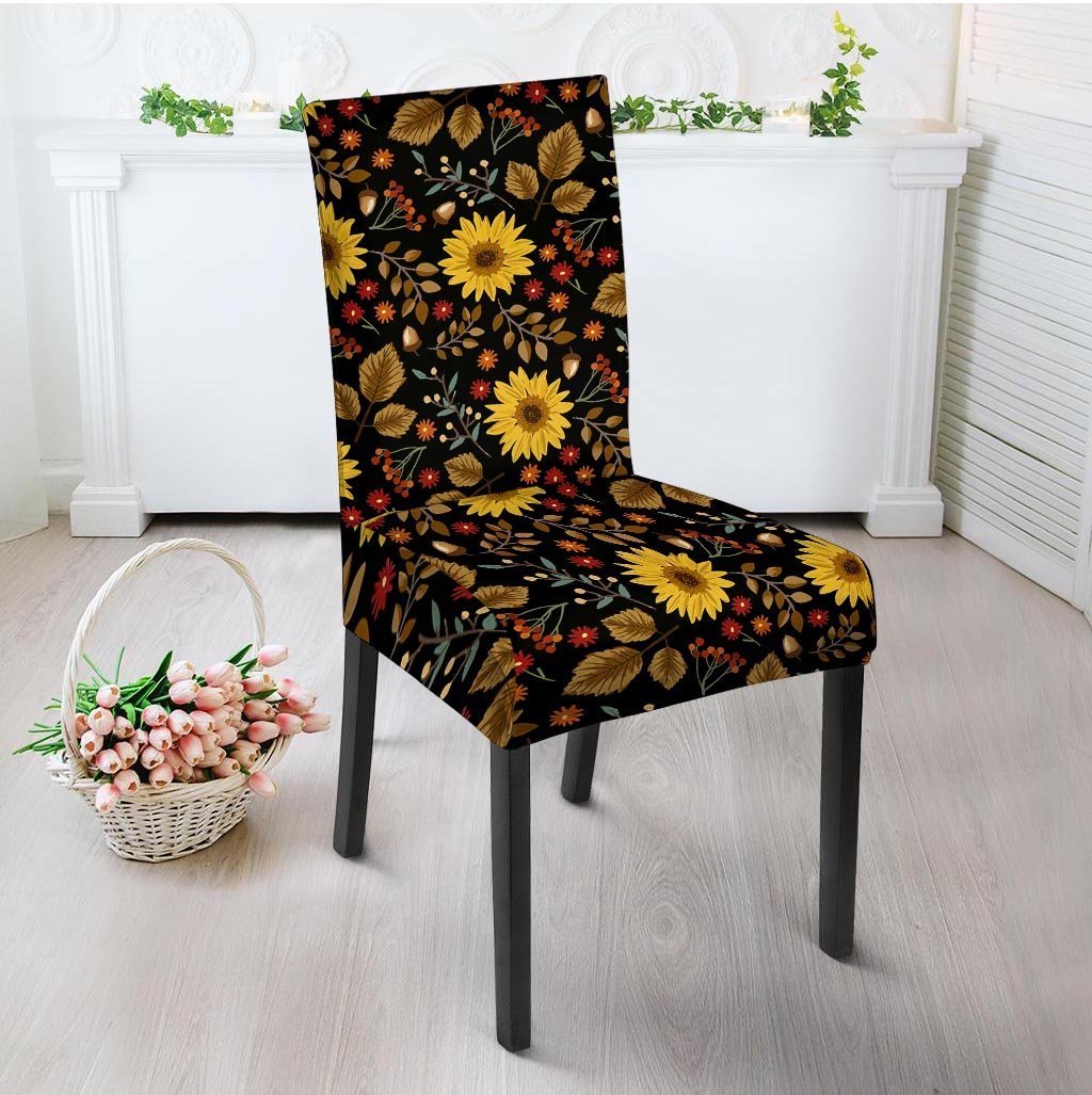 Autumn Sunflower Chair Cover-grizzshop