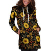 Autumn Sunflower Hoodie Dress-grizzshop