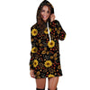 Autumn Sunflower Hoodie Dress-grizzshop