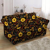 Autumn Sunflower Loveseat Cover-grizzshop