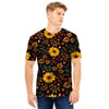 Autumn Sunflower Men T Shirt-grizzshop