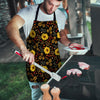 Autumn Sunflower Men's Apron-grizzshop