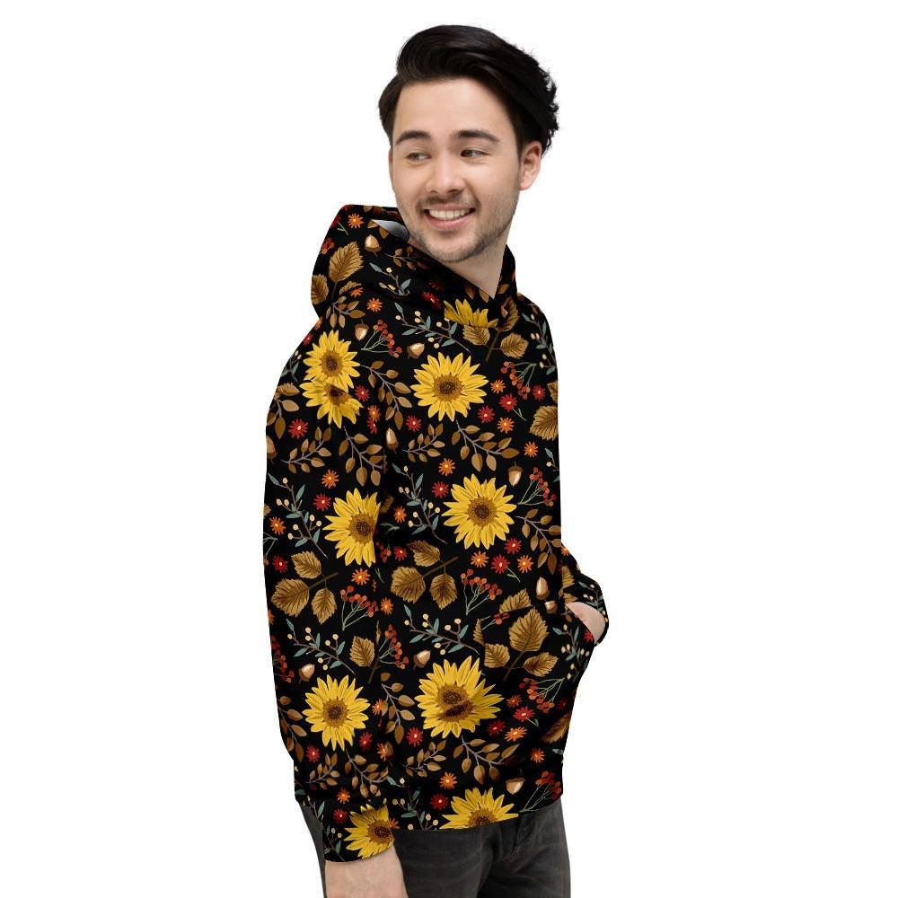 Autumn Sunflower Men's Hoodie-grizzshop