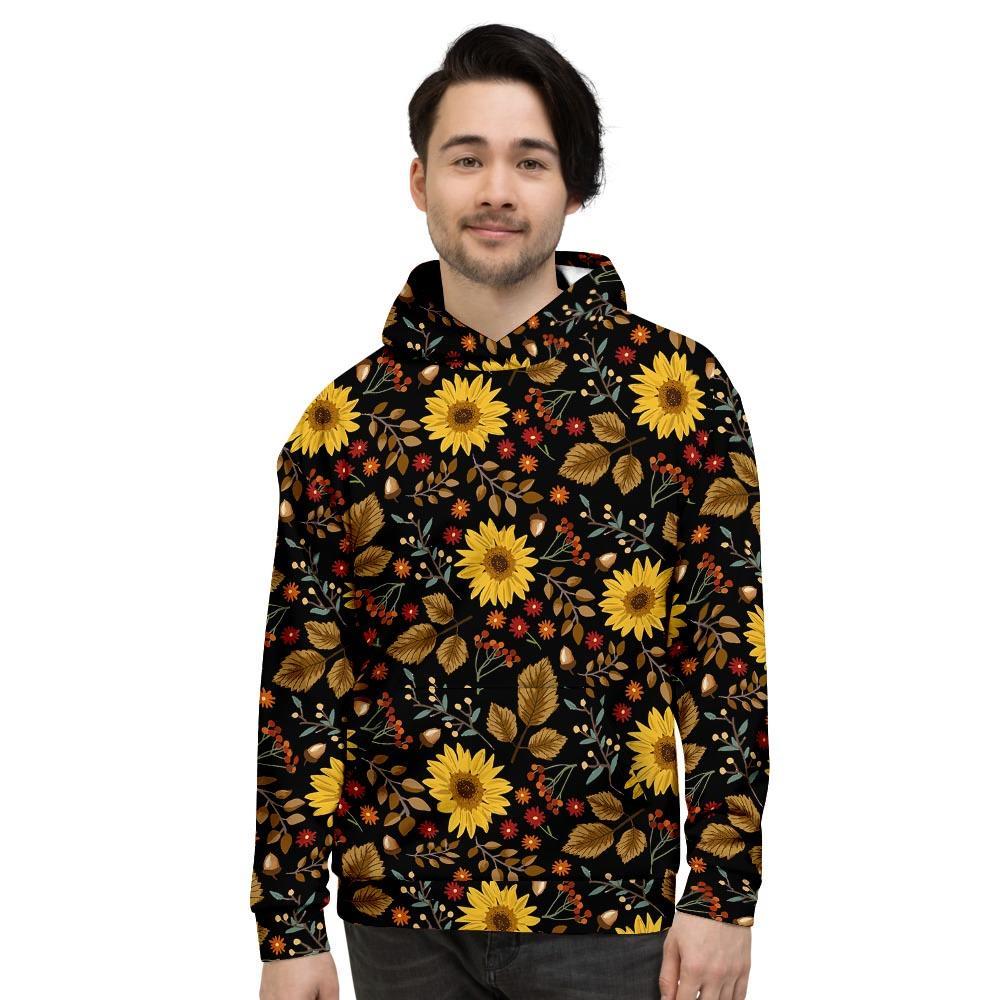 Autumn Sunflower Men's Hoodie-grizzshop