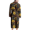 Autumn Sunflower Men's Robe-grizzshop