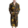 Autumn Sunflower Men's Robe-grizzshop